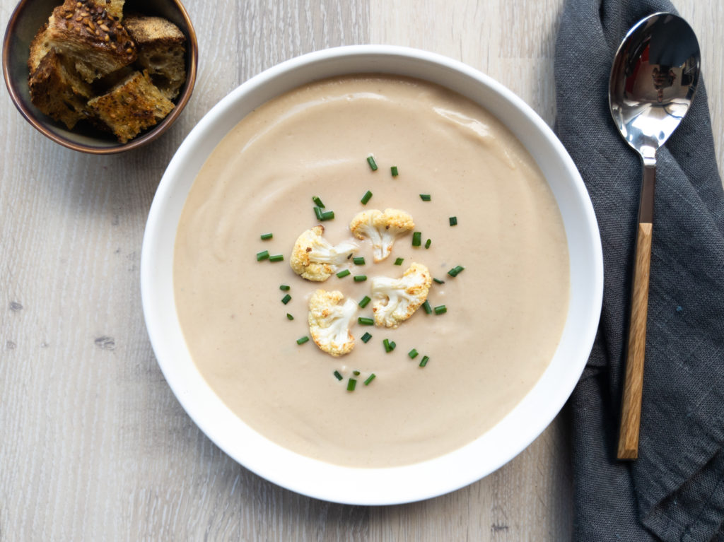 Creamy Roasted Cauliflower Soup